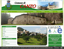 Tablet Screenshot of comune.canzo.co.it